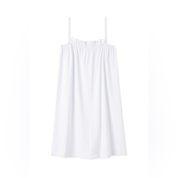 LAKE Pajamas nightgown pima ruffles dress mini bride bridal adjustable pajamas - Picture 7 of 8